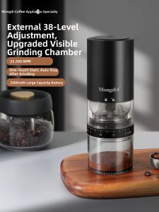 MONGDIO | Electric Visible Grinder Coffee Bean Grinder