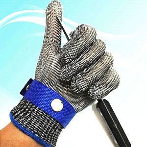 Stainless Steel Gloves Anticut Safety Cut Resistant Hand Protective Metal Glove Meat Mesh For Butcher Wire Knife Proof Cut Glove