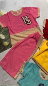 Đồ bộ mặc nhà cho bé gái 18kg đến 23kg thun xốp BO122