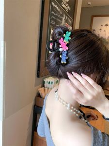 Large Size Bear Claw Soft Candy Shark Fin Hair Clips Colorful Cute Ins Style Hair Accessories for Women Girls Fresh out New