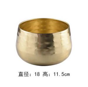 Import Copper Gold Aluminum Accessible Luxury Metal Flower Pot Decorative Flowerpot Nordic Instagram Style Living Room Dining Table Vase Ornaments