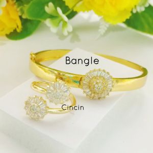 NEW DESIGN BANGLE MATAHARI & SET BANGLE + CINCIN SUASA DEWASA | ADA COP