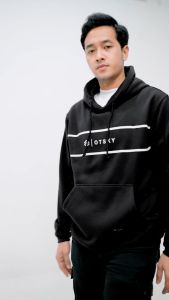 Otsky Jacket Hoodie Pria Font Doubline