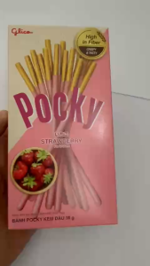 Bánh que Pocky Phủ kem hương dâu hộp 38g/hộp nhập khẩu Thái Lan