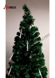 Christmas Decor - FIBER OPTIC W/LED RAINDROP 6FT [Christmas Tree / Metal Plastic & Lights]-MFL-RD