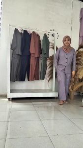 Promo COD Stelan Oneset Setelan PP Wanita Celana Cargo Atasan Busui Fulkancing Katun Linen Kringkel Premium