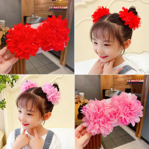 Girls Hair Ties And Hair Accessories Red New Year Ball Headbands Baby Girls Hair Bands Sweet Style Childrens Fashion Accessories