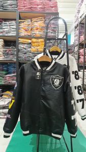 HOCKY Jaket Varsity Bomber Baseball Pria Wanita Casual Vintage Raiders Full Bordir Terbaru Premium