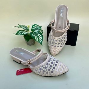 Sandal hak wanita fladeo sendal heel slop brand matahari