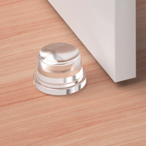 1-8pcs Transparent Door Stopper Self Adhesive Door Holder Catch Floor Mounted Door Stop for Protection of Wall and Furniture