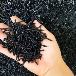 200 PCS Gypsum Black Screw for Wood and Metal 1 inch to 3 inches Self Tapping Flat Head Screw