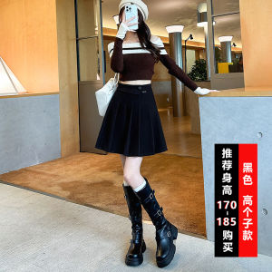 High Waist Asymmetrical Thickened Woolen Plaid Half-length Skirt Womens Autumn Winter A-line Long Skirts for Tall Women