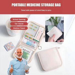 Portable Emergency Storage Bag Carry-on Medical Emergency Medicine Kit Outdoor Travel Medicine Kit Dormitory Emergency Drugs Medicine Kit便携式医药收纳包