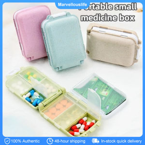 Portable Pill Box Sealed Three-layer Medicine Tablet Storage Case 8 Grids Travel Pill Dispenser Container