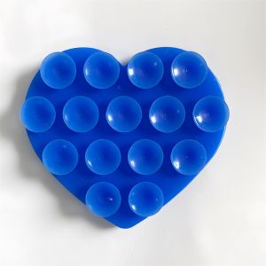 Heart Silicone Suction Cup Double Sided Holder For Phone Fixture Multifunctional Fixed Anti-slip Hands-Free Strong Grip Holder