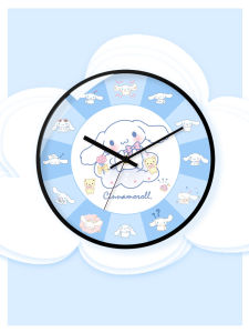 Sanrio Cinnamoroll Babycinnamoroll Wall Clock Cute Cartoon Mute Walking Time Home Clock Girls Young Adult Heart Bedroom Clock