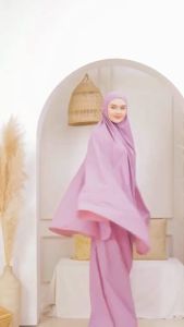 Mukena Dewasa Parasut Korea 2 In 1 – Lipat & Masuk Kantong