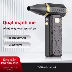 Quạt Thổi Khí Mạnh Mẽ Không Chổi Than M18 Turbo 400000 Vòng/phút Máy Hút Bụi Điện Cầm Tay Mạnh Mẽ Tốc Độ 53m/s Sạc Type-C Dành Cho Đội Thi Công Cải Tạo