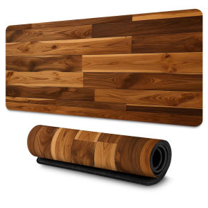 Wood Texture Large Mouse Pad Large Gaming Desk Mat Non-Slip Smooth Surface Keyboard Mat for Laptop PC Multi-Use Table Decor