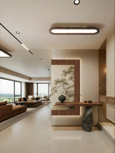 DGY | Ultra-thin Wooden Texture Mid-century Modern Simple Ceiling Light