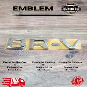 Logo Emblem Bagasi Tulisan BR-V Original