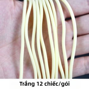 MNFT 12 Chiếc Ống Cao Su Mồi Có Dây Co Giãn Giun Đỏ FishBait Phụ Kiện Đường Kính 1.2Cm Chiều Dài 30Cm Dành Cho Câu Cá