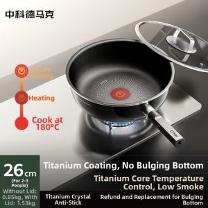 DUMIK | Titanium Uncoated Non-stick Frying Pan