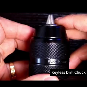 0.8-10mm 3/8-24UNF Keyless Metal Drill Chuck Self-Locking for Hand Drill Durable Home/Workshop Use