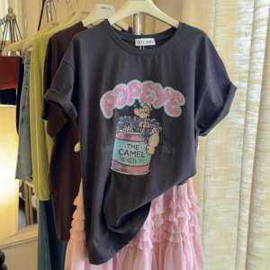 VKSOD | Cute Cartoon Printed Short Sleeve T-Shirt and Skirt Set