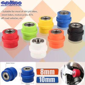 8mm 10mm Drive Chain Roller Pulley Wheel Slider Tensioner Wheel Guide Motorcycle For Enduro Motocross PIT Dirt Bike ATV CRF XR