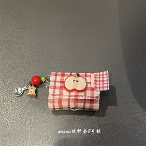 Korean Style 3D Red Apple Airpods pro 1 2 3 4 Generation Soft Touch Protective Case Digital Accessories Headphone Cover