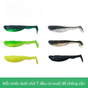 EliteLure Bionic Mềm Mồi Đuôi Đường Dụ Cho Bass Và Cá Rô 1.6 Inch Texas Giàn Khoan Dẫn Móc Sông Đại Dương Hồ Ao Câu Cá