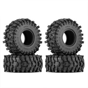 RS | Lốp Xe Cao Su Mềm Màu Trắng Sữa 1.9 118x45MM Cho Xe Bánh Xích RC 1:10 Trục SCX10 90046 AXI03007 TRX4 RBX10M