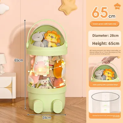 SUOBAI | Large Capacity Multi-layer Transparent Toy Storage Bucket
