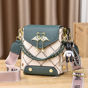 Fashionable 2024 Womens Mini Phone Bag Cute Shoulder Crossbody Bag Versatile Casual Handbag Soft Surface Pure Color Design