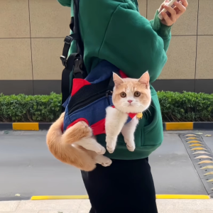 Portable Lightweight Cat Backpack for Outdoor Travel Pet Carrier Crossbody Bag Suitable for Cats And Small Dogs