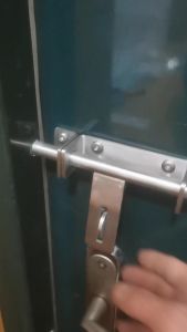 (COD+Local fast shipping) Stainless Steel Sliding Gate Latch Lock OutdoorStainless steel 304