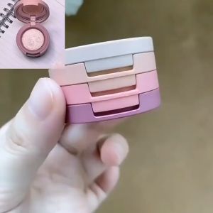 [MALAYSIA READY STOCK] KAPEINE Macaron 3 Layer Eyeshadow with Small Mirror Eye Shadow 卡佩尔马卡龙三层夹心眼影