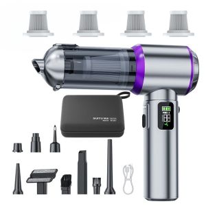 Wireless Handheld Mini Car Vacuum Cleaner Brushless Motor High Power Portable Powerful Air Duster For Car Household Cleaning