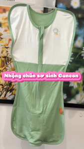 Hộp 1 cái Nhộng Chũn CUNCON vải sợi tre cho bé sơ sinh ngủ ngon - Chất vải mềm mại thoáng mát  Túi ngủ sơ sinh