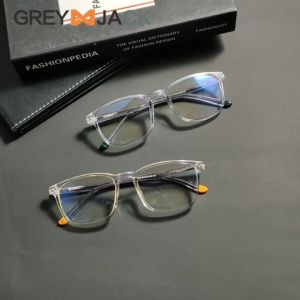 Grey Jack Kacamata Antiradiasi Blueray Komputer Kotak Bahan TR90 Ringan Fashion Pria Wanita Bisa Lensa Minus 23025