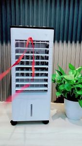 Mlsan Udara Kipas Angin、Evaporasi Cooling Fan Dengan Ice/Air Cooler Rumah /pada kastor