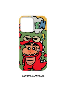 Creative Cute Cartoon Dinosaur Pattern Phone Case Anti-Fall Honor Compatible  15 14pro 13 Unique 12 Matte Huawei Mate60 for Xiaomi OnePlus