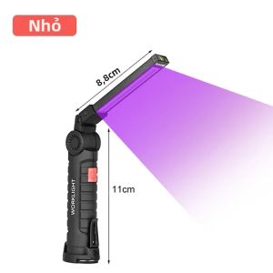 Đèn Pin UV Mini Sạc Lại Được 365nm/395nm Đèn Cực Tím Đèn Soi Vết Nước Tiểu Chó Mèo Nhận Diện Bọ Cạp