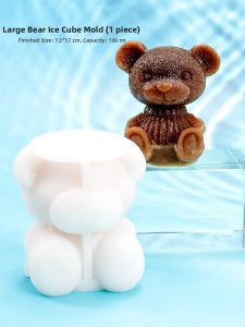 DOLO DAKING | Cute Bear and Rose Silicone Ice Mold