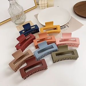 GGS ACC218 Jepit Rambut Salon Model Kotak Bolong 8 Cm Jedai Salon Matte Gaya