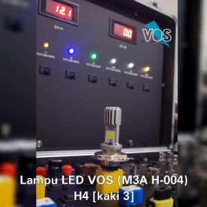 1 Buah Lampu Motor LED Utama VOS H-004 Bisa Untuk Motor Soket H4 (Kaki 3) HI/LO 8W+8W AC/DC PNP