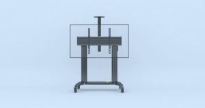 North Bayou TV Cart Heavy Duty Motorized Screen Lift TV Stand TW100