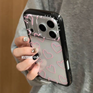LIANGWU | Love Heart Design Simple Leather Phone Case With Stand