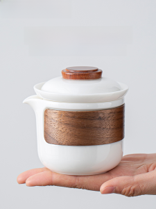 White Jade White Porcelain Pot Single Teapot Oven Mitts Tureen Teapot Kung Fu Tea Set Travel Set Quick Cup Ceramic